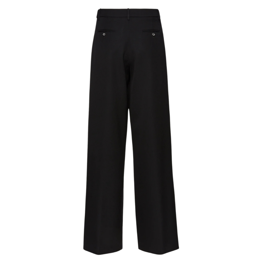 Pantalon tailleur MAGDA BUTRYM ample droit laine noire