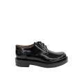 Derbies mocassins lacets Cuir veau noir