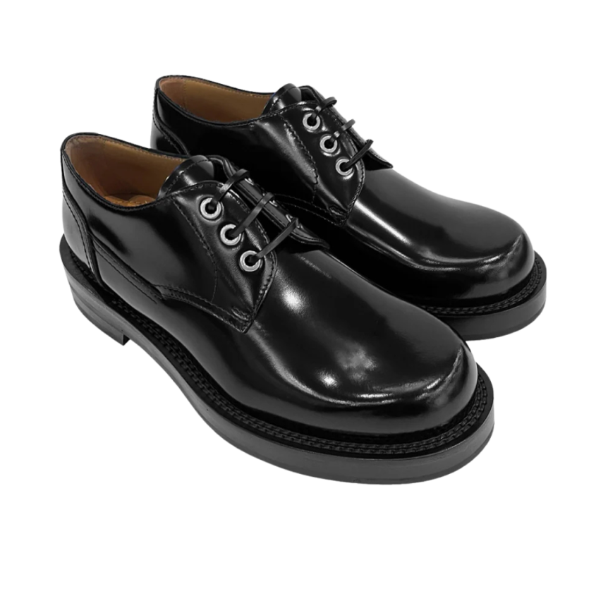 DIOR Derbies mocassins lacets Cuir veau noir