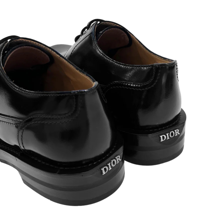 DIOR Derbies mocassins lacets Cuir veau noir