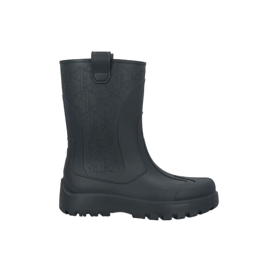 Bottes de pluie Garden DIOR Oblique noir