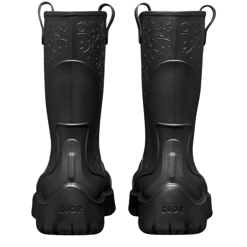 Bottes de pluie Garden DIOR Oblique noir