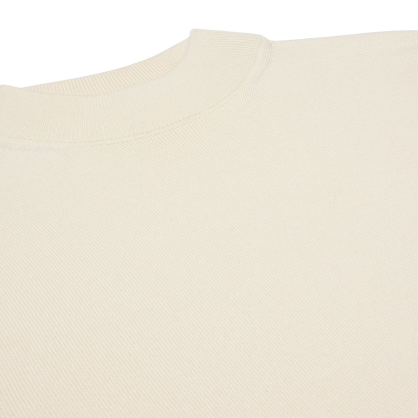 Pull col CELINE montant laine logo Triomphe écru