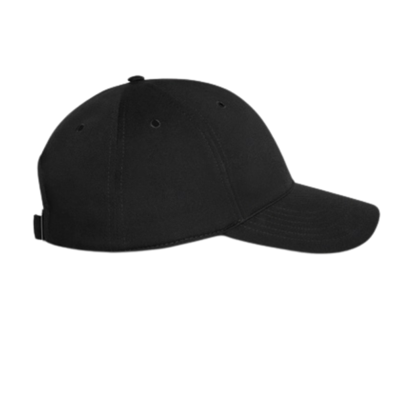 casquette de baseball CELINE triomphe coton noir logo blanc