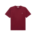 T-shirt manche courte ample jersey de coton bordeaux logo Triomphe blanc