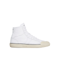 Baskets montantes Alan cuir blanc semelle écrue