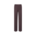 Pantalon évasé sergé laine vierge bordeaux
