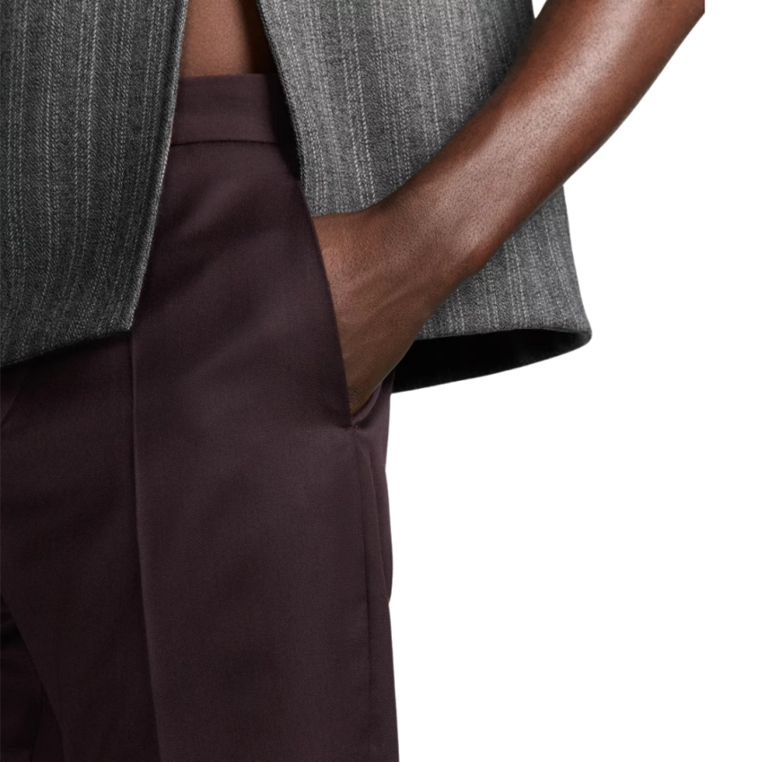 Pantalon évasé DIOR sergé laine vierge bordeaux