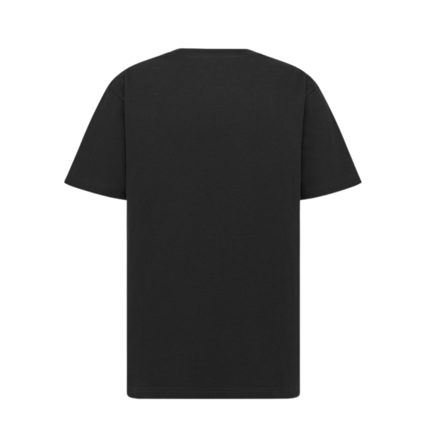 T-shirt coupe relax DIOR jersey coton noir logo phosphorescent