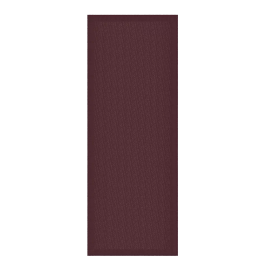 Echarpe Étole Dior Oblique laine soie bordeaux