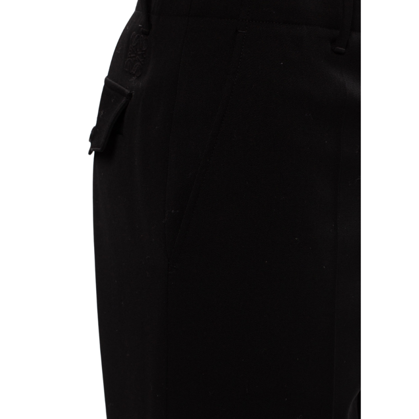 Pantalon noir poche arrière logo