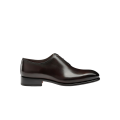 Derbie Richelieu cuir patiné marron foncé