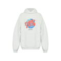 Sweat-shirt à capuche Hoodie coton blanc Planet Earth