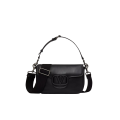 Sac porté épaule cuir nappa noir boucle V bandoulière