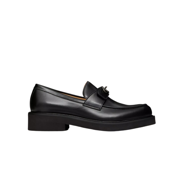 Mocassins VALENTINO VLogo Locker cuir veau noir