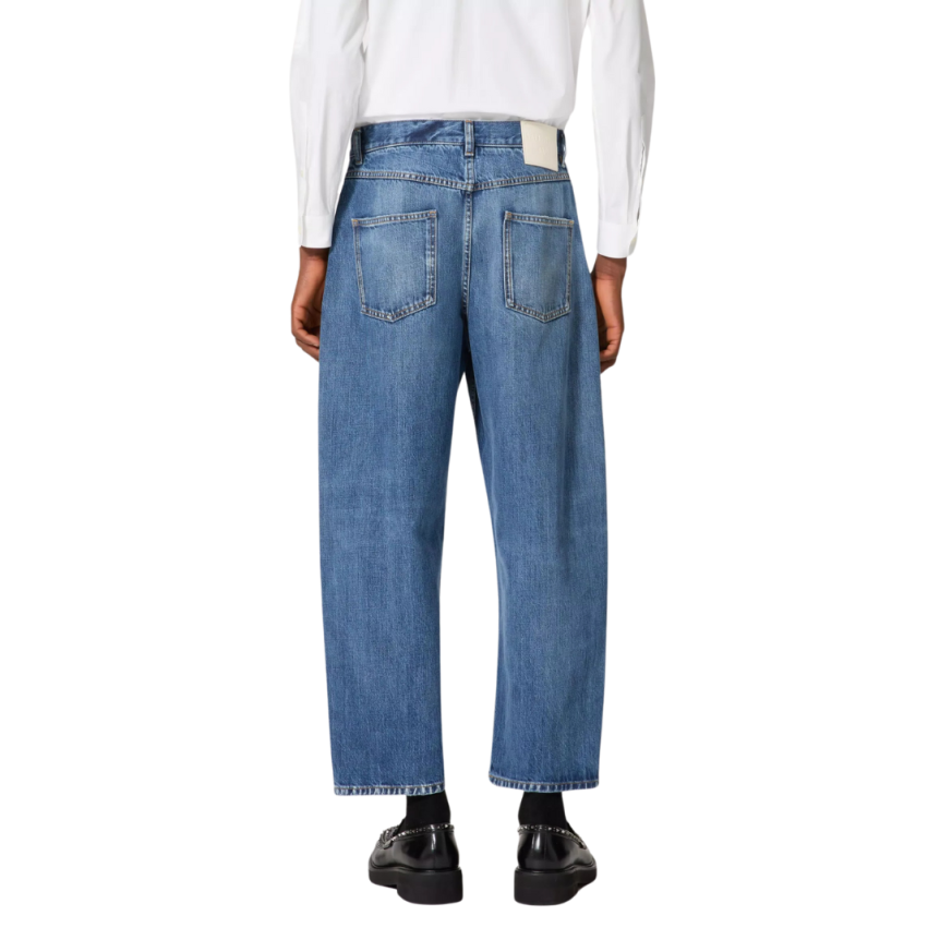 Pantalon Jeans VALENTINO chino coton denim bleu délavé