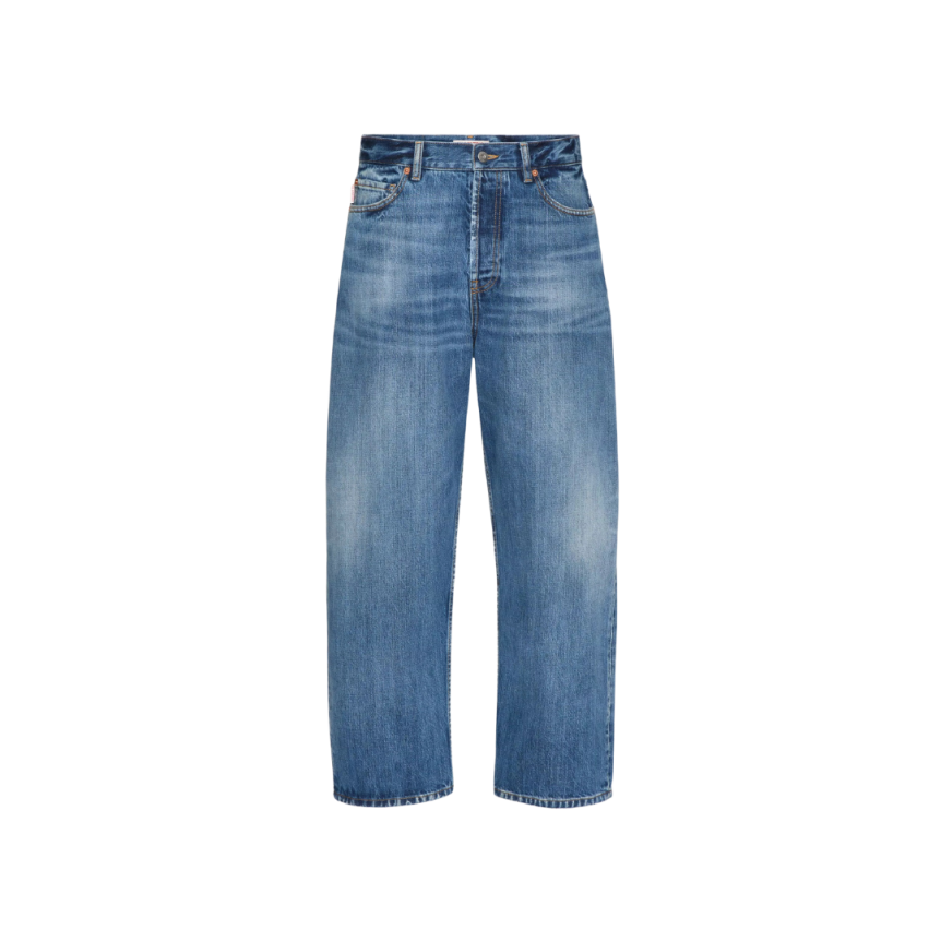 Pantalon Jeans VALENTINO chino coton denim bleu délavé