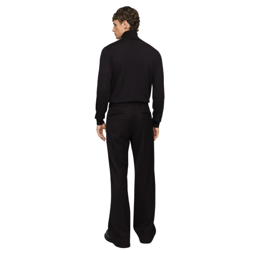 Pull col roulé DOLCE & GABBANA cachemire extra fin bleu marine