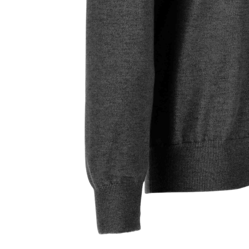 Pull BRUNELLO CUCINELLI col roulé cachemire gris anthracite