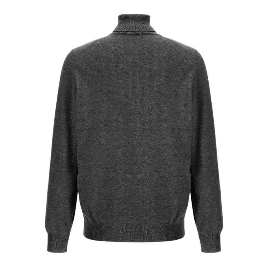 Pull BRUNELLO CUCINELLI col roulé cachemire gris anthracite