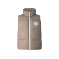 Gilet matelassé Lawrence nylon beige logo blanc