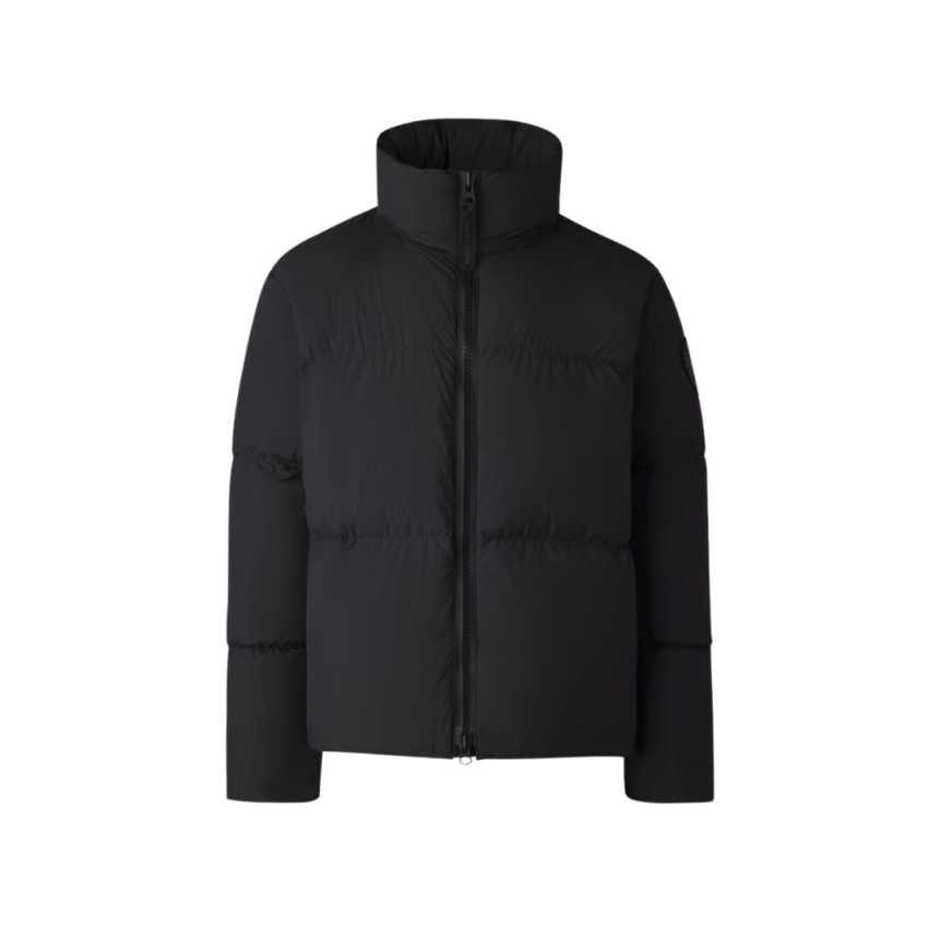 Doudoune CANADA GOOSE Lawrence black label nylon noir logo noir