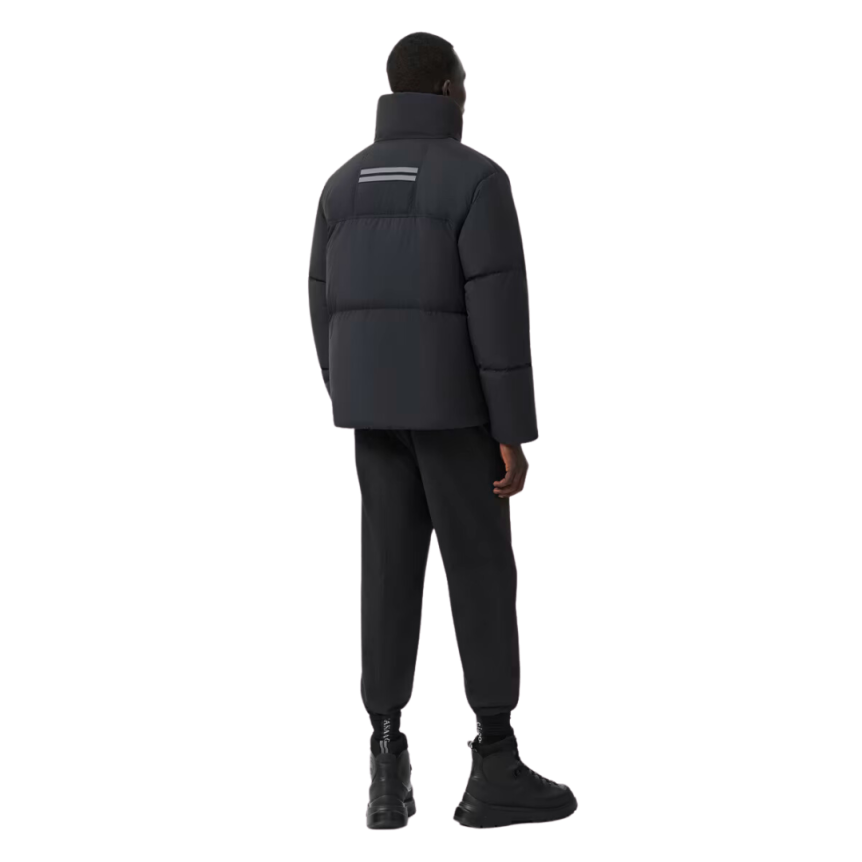 Doudoune CANADA GOOSE Lawrence black label nylon noir logo noir