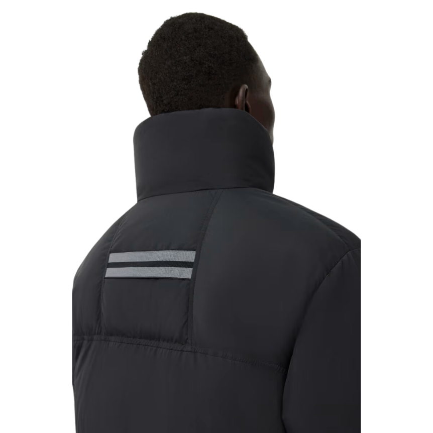 Doudoune CANADA GOOSE Lawrence black label nylon noir logo noir