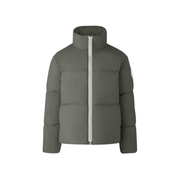 Doudoune CANADA GOOSE Lawrence nylon vert sauge logo blanc