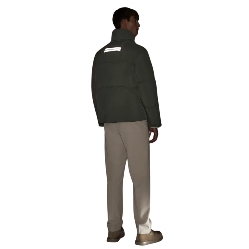 Doudoune CANADA GOOSE Lawrence nylon vert sauge logo blanc