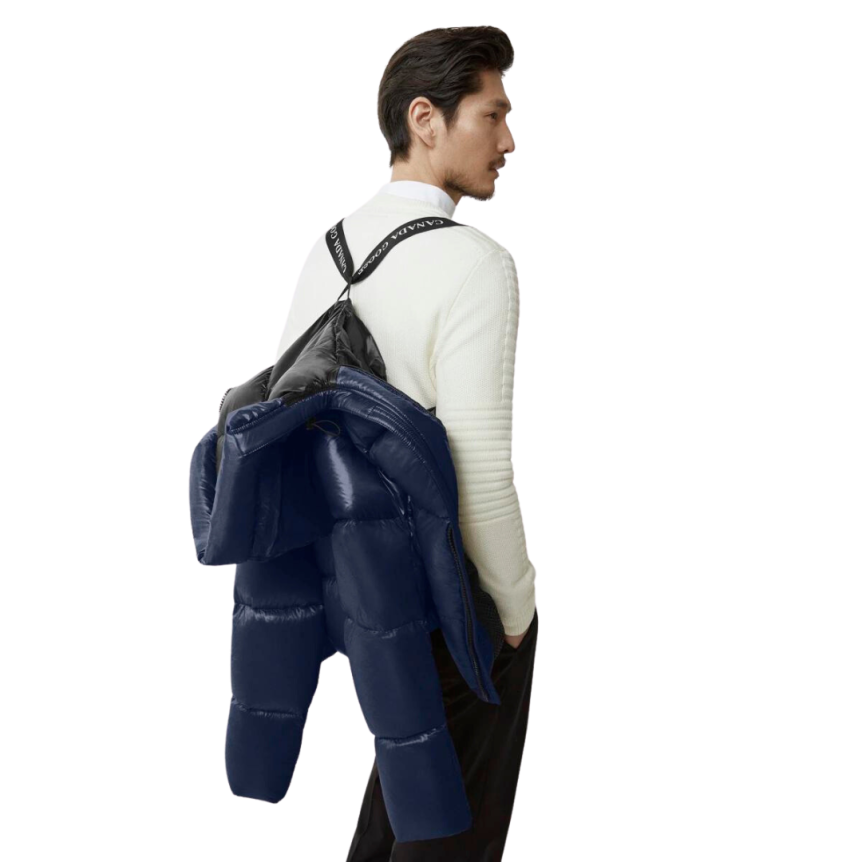 Doudoune CANADA GOOSE Crofton Puffer capuche nylon Rip stop bleu marine