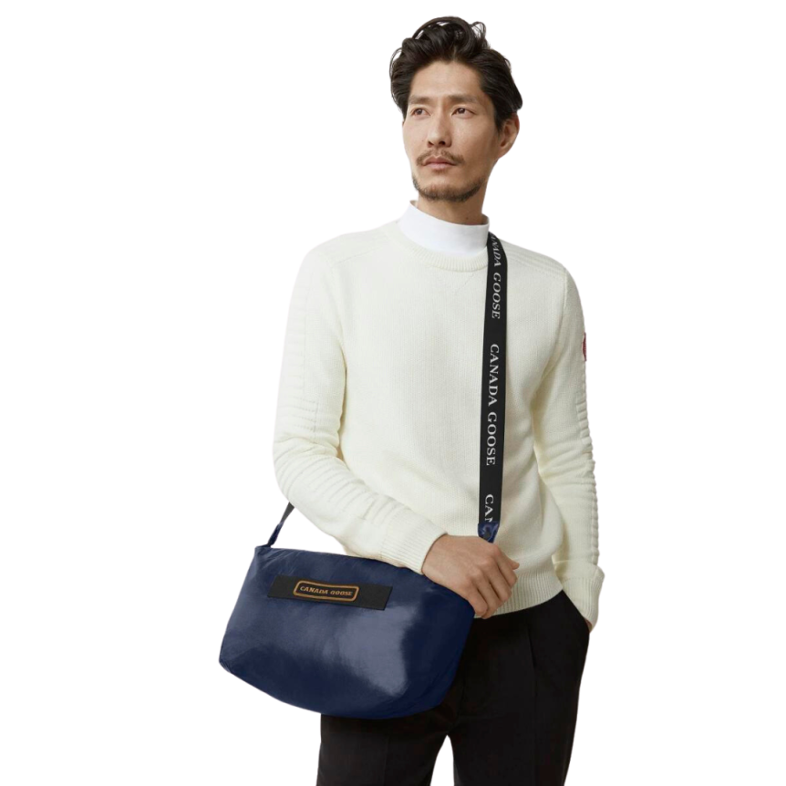 Doudoune CANADA GOOSE Crofton Puffer capuche nylon Rip stop bleu marine