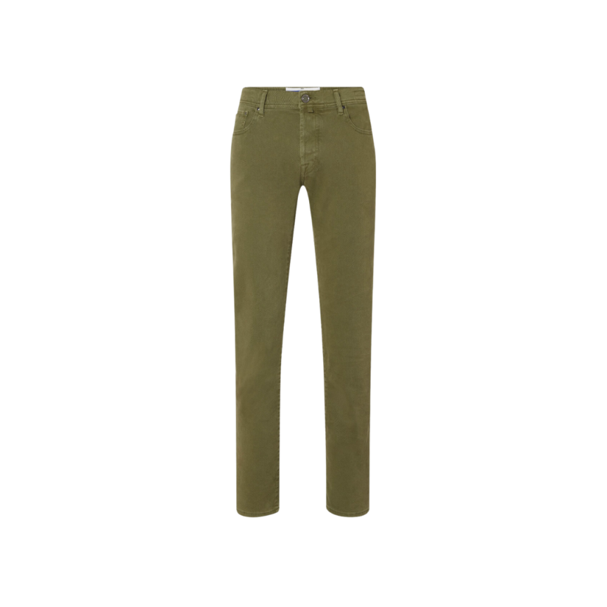 Pantalon slim JACOB COHEN Bard coton vert amande