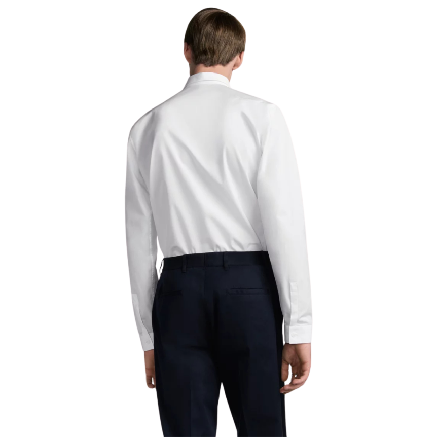 Chemise brodée Dior Popeline de coton blanc