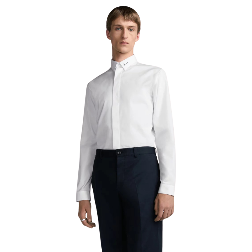 Chemise brodée Dior Popeline de coton blanc