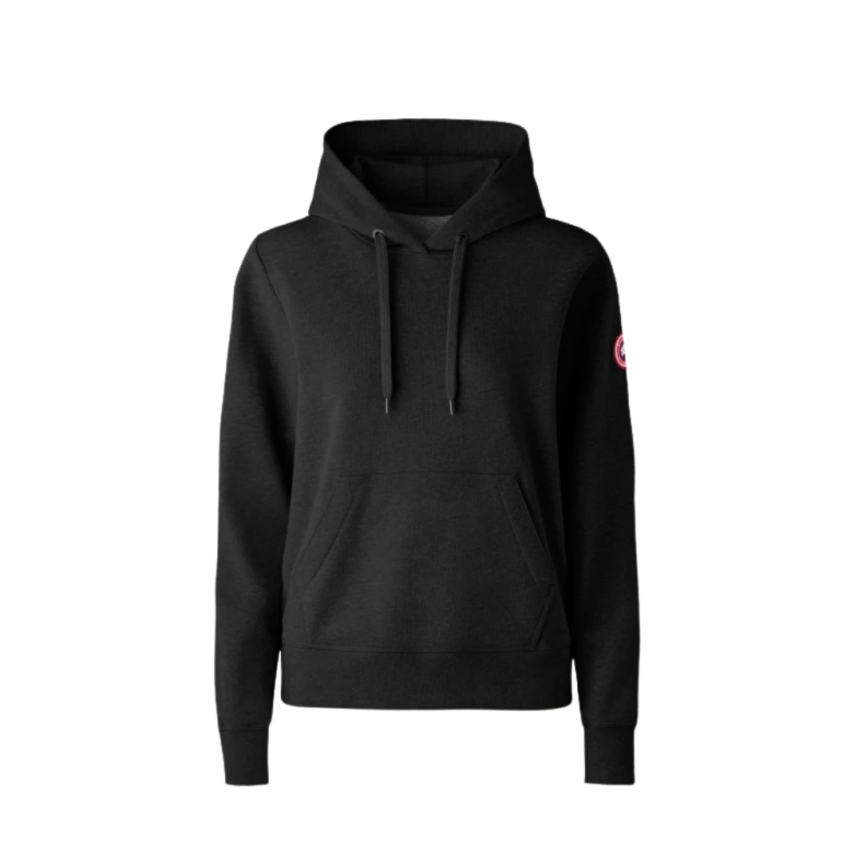Sweat-shirt à capuche Canada Goose Huron coton noir