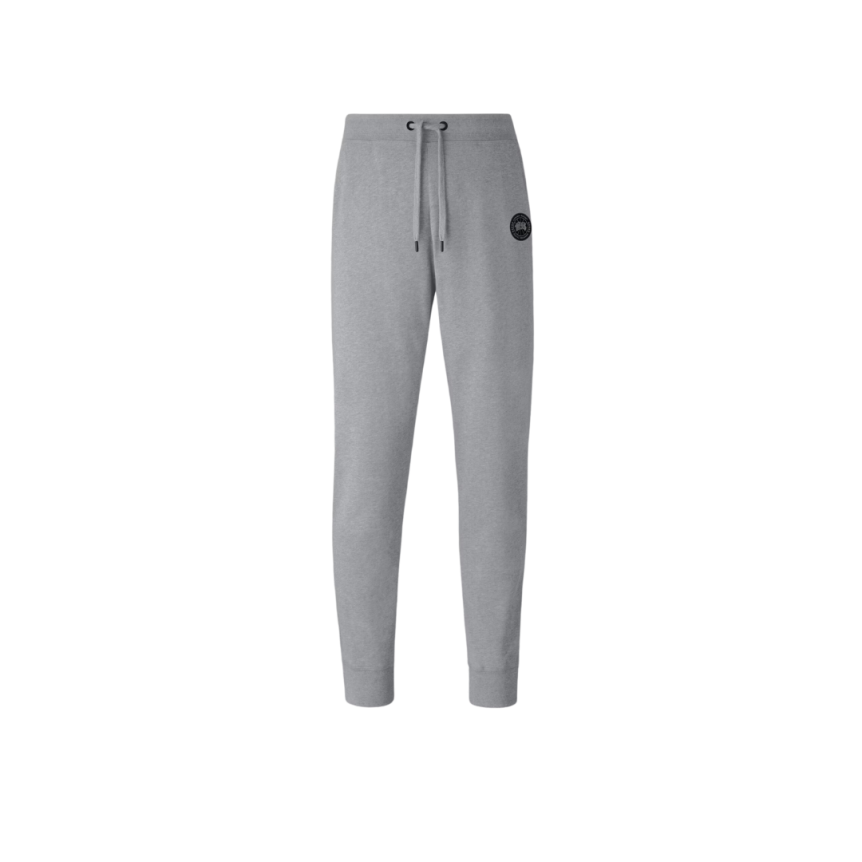 Pantalon de survêtement CANADA GOOSE Huron coton gris chiné jogging Black label
