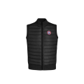 Gilet sans manches bi matière laine mérinos noir HyBridge®
