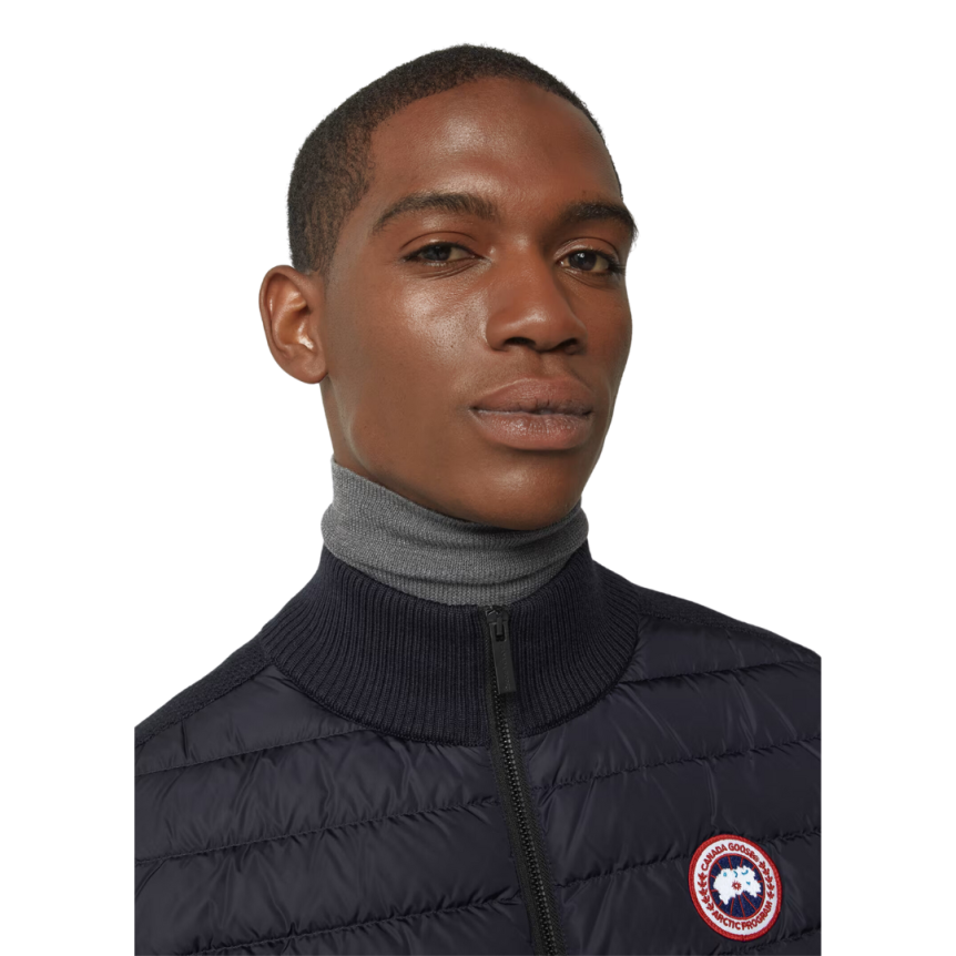 Gilet sans manches CANADA GOOSE  bi matière laine mérinos bleu marine HyBridge®