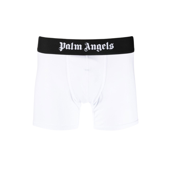 Lot 3 caleçons PALM ANGELS boxer coton noir blanc gris bande logo