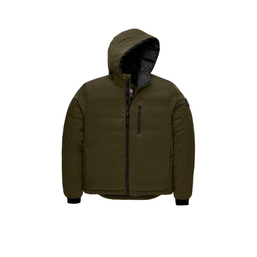 Blouson doudoune CANADA GOOSE Lodge Down Hoody nylon kaki black label
