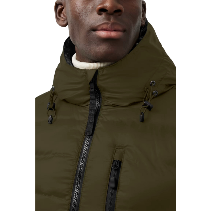 Blouson doudoune CANADA GOOSE Lodge Down Hoody nylon kaki black label