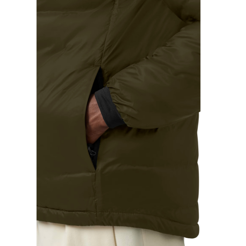 Blouson doudoune CANADA GOOSE Lodge Down Hoody nylon kaki black label