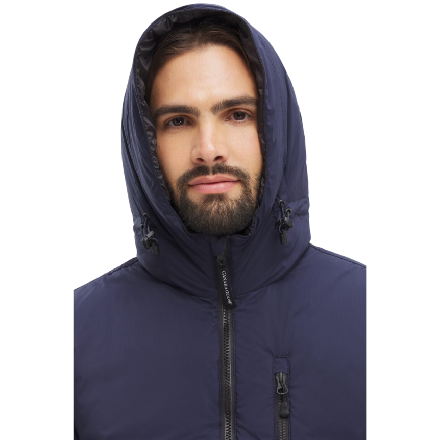 Blouson doudoune CANADA GOOSE Lodge down hoody nylon bleu marine