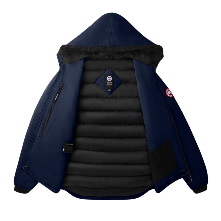 Blouson doudoune CANADA GOOSE Lodge down hoody nylon bleu marine