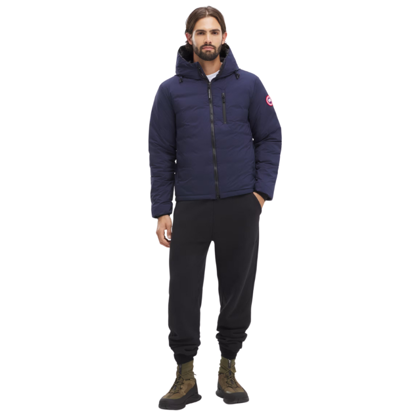 Blouson doudoune CANADA GOOSE Lodge down hoody nylon bleu marine