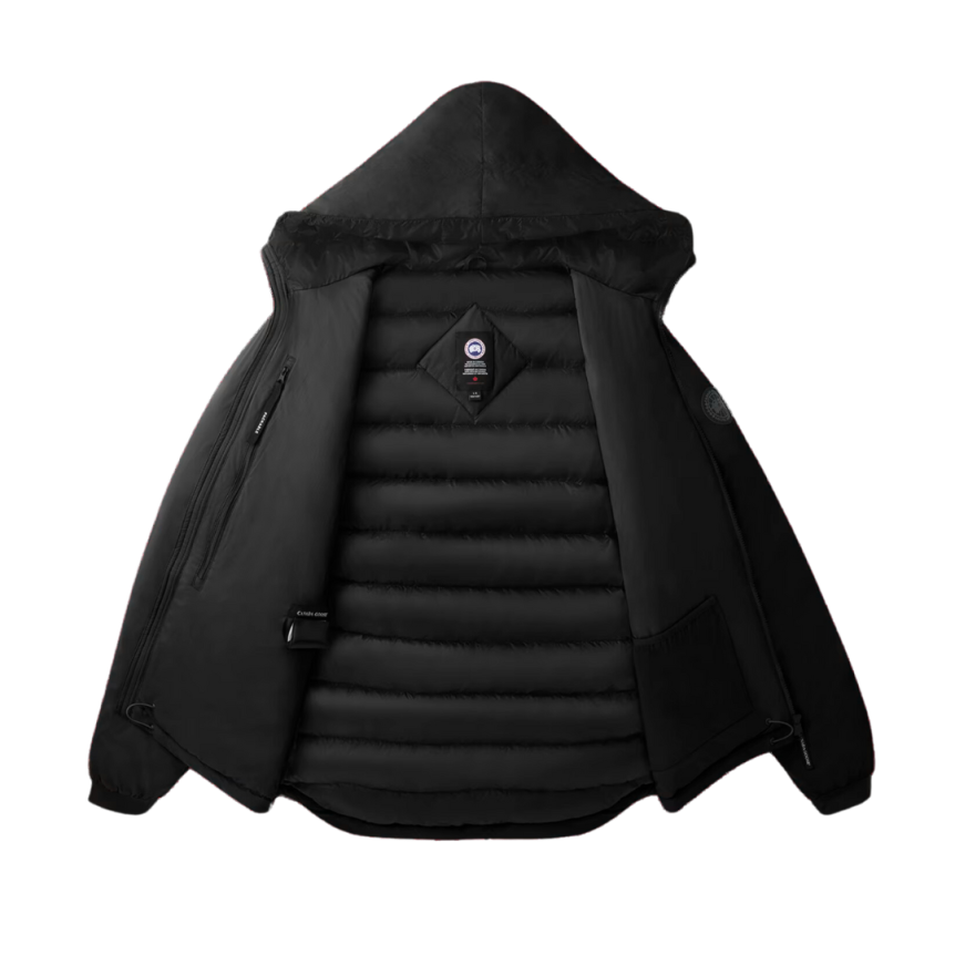 Blouson doudoune CANADA GOOSE Lodge Down Hoody nylon noir black label