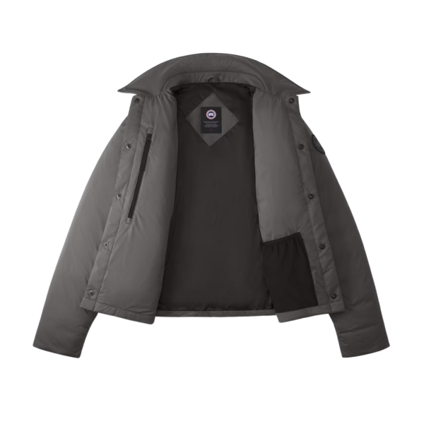 Veste bouton pression CANADA GOOSE Lodge nylon gris black label