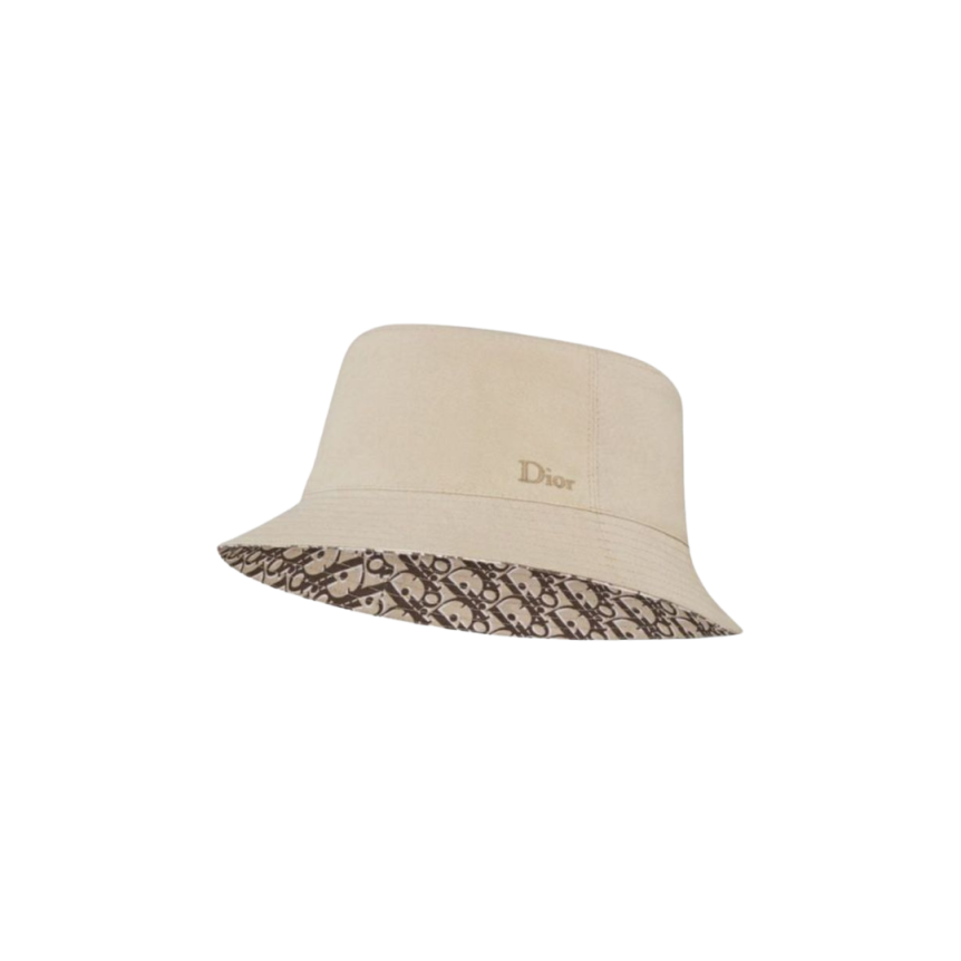 Bob DIOR beige réversible DIOR oblique marron