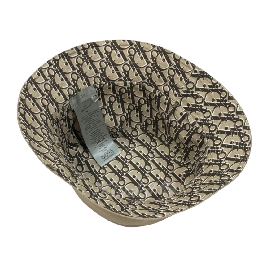 Bob DIOR beige réversible DIOR oblique marron